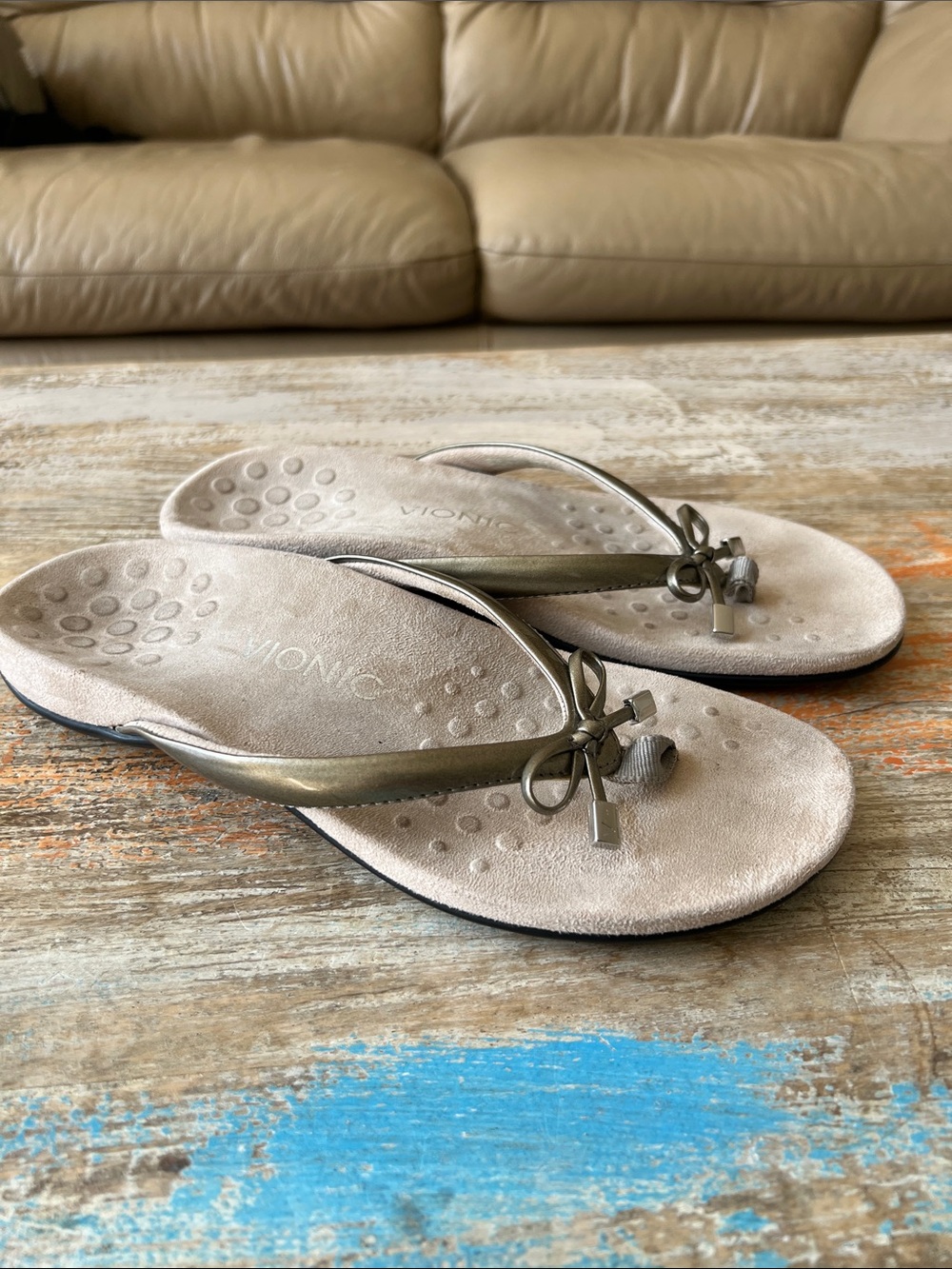 Vionic Bella Thong Flip Flop Sandals Size 8